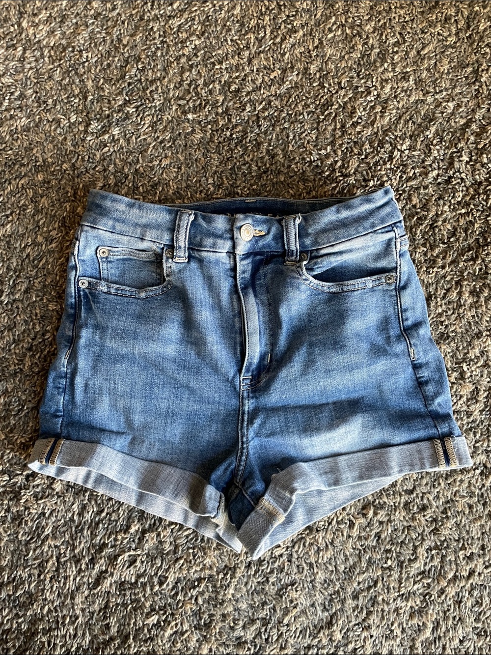 Stretch Denim Shorts